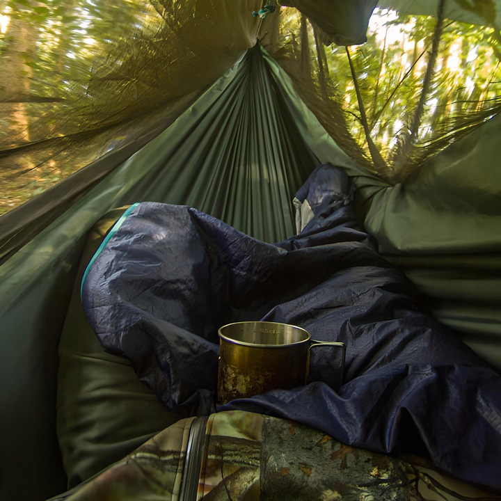 HAMAK DWUOSOBOWY TURYSTYCZNY Z MOSKITIERA BIWAK