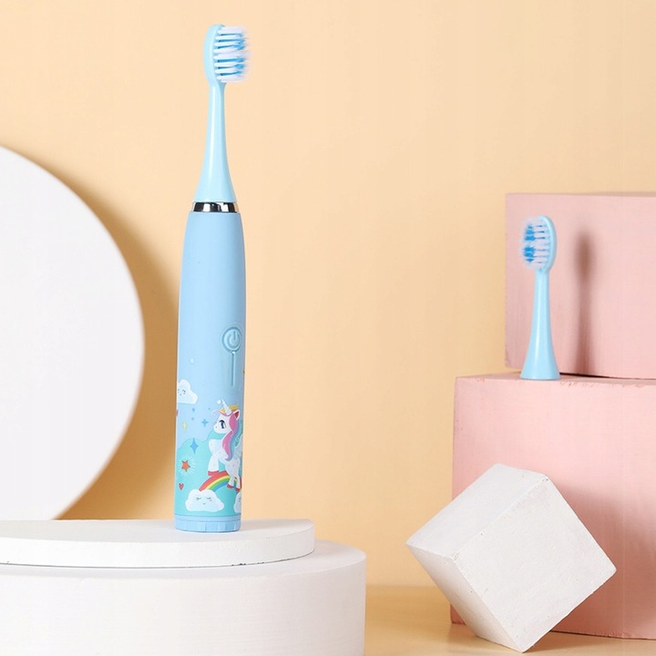 SZCZOTECZKA SONICZNA DLA DZIECI ELEKTRYCZNA DO ZĘBÓW KUCYK OSŁONKA