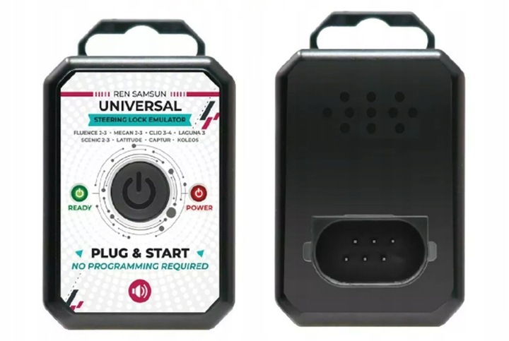 Renault Megane Scenic Clio emulator rygla blokady kierownicy z dźwiękiem