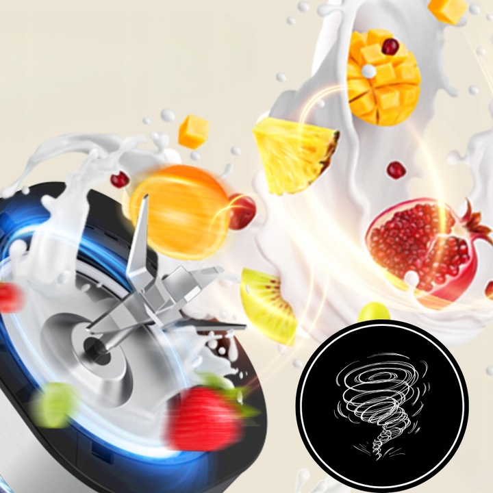 Blender kielichowy do SMOOTHIE KOKTAJLI MŁYNEK 1000W