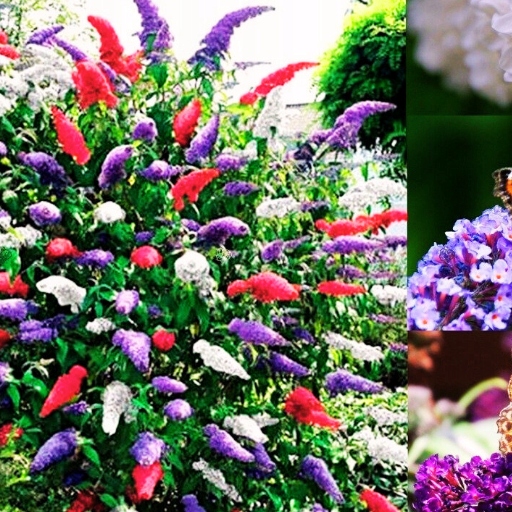 BUDLEJA TRÓJKOLOROWA ZESTAW 3 SADZONEK - MIODODAJNY MOTYLI KRZEW