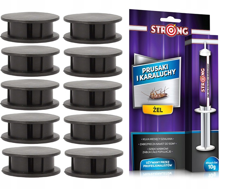 TRUTKA ŻEL NA KARALUCHY PRUSAKI RYBIKI STRONG + 10 X STACJA KARMNIK NA