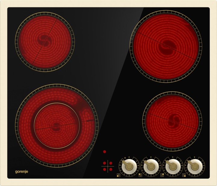 Płyta kuchenna ceramiczna Gorenje EC642CLI 60cm RETRO Kość Słoniowa
