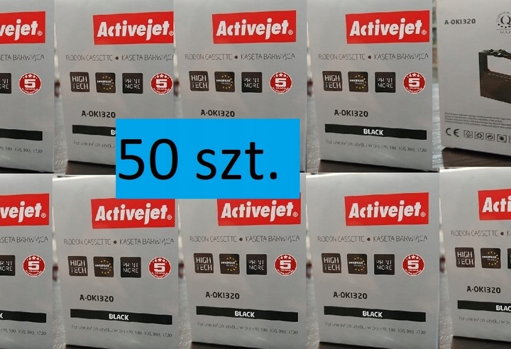 50xTAŚMA ActiveJet OKI ML320 321 390 3320 3321 oki320 3390 09002303 ml182