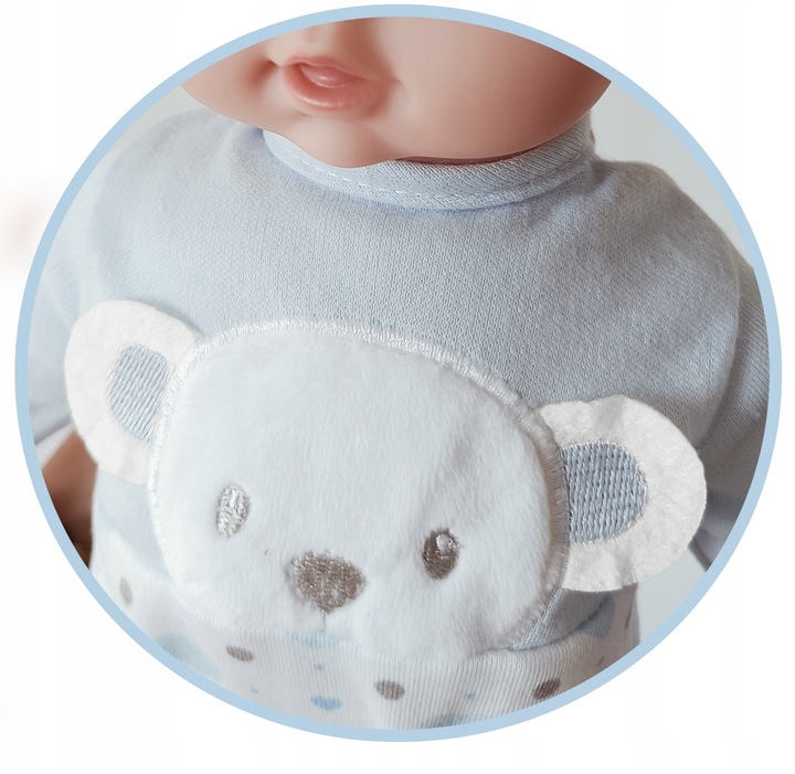 Lalka bobas jak żywa interaktywna miękka duża mówi