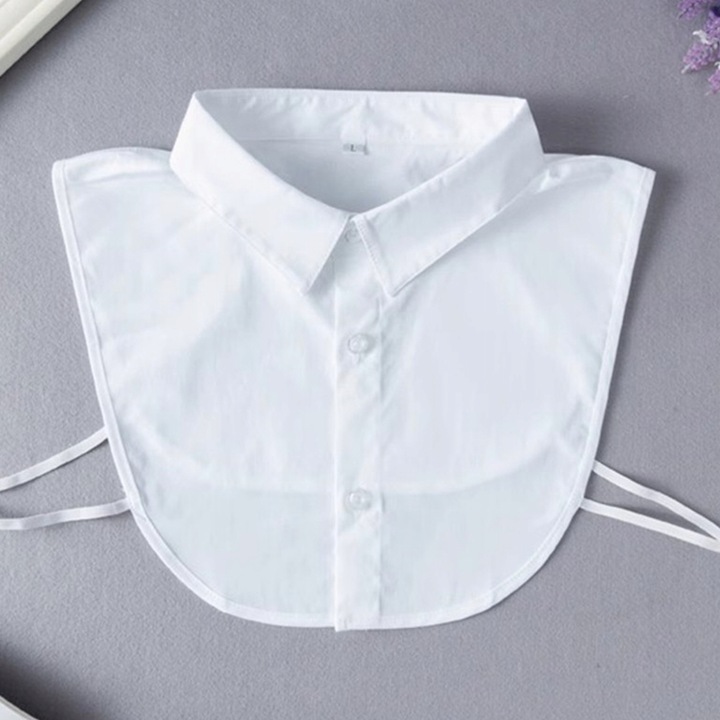 KOŁNIERZ Z ZAPIĘCIEM BIAŁA FAŁSZYWA DAMSKA KOSZULA BIAŁY KOŁNIERZYK