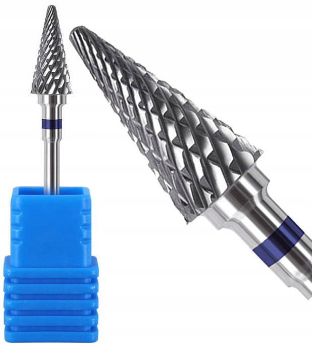 3x FREZ KARBIDOWY DO ŚCIĄGANIA ŻELU HYBRYD ZESTAW STOŻEK CHOINKA WALEC