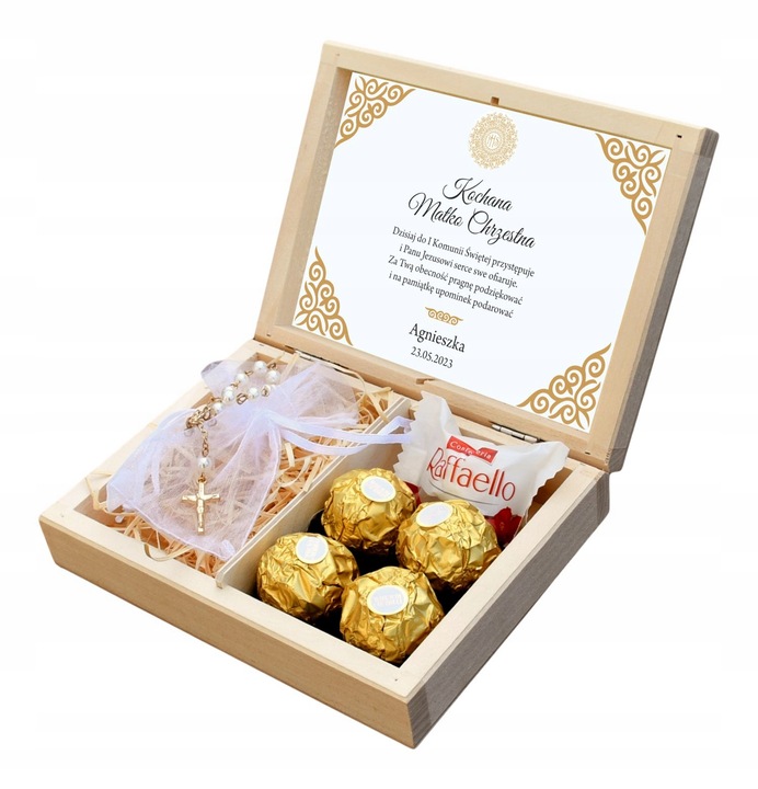 Podziękowanie dla Chrzestnych Dziadków Komunia Św