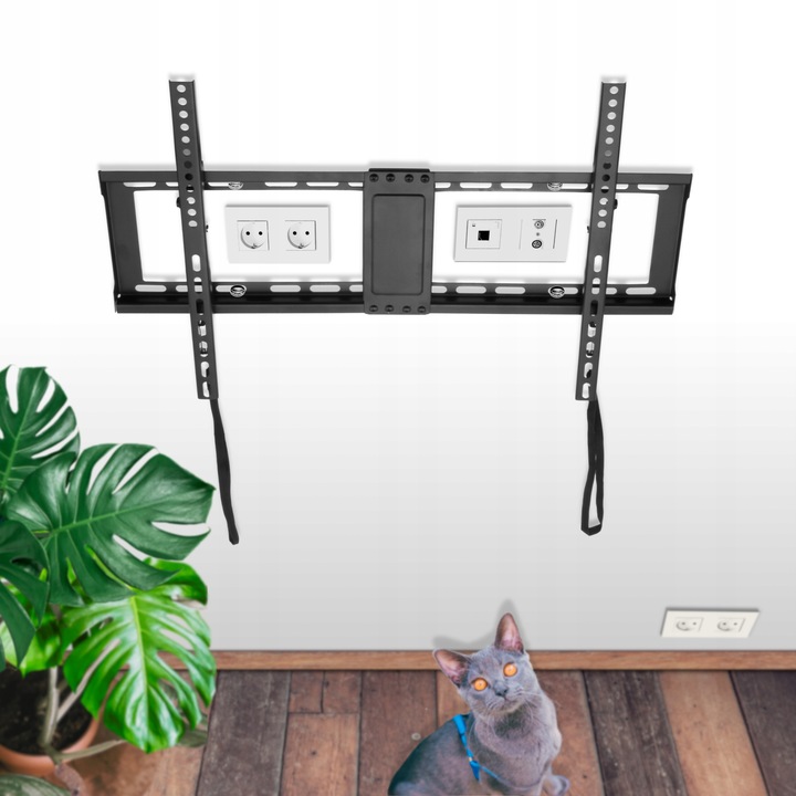 UCHWYT DO TELEWIZORA SLIM UNIWERSALNY 32-85 CALI SOLIDNY REGULOWANY