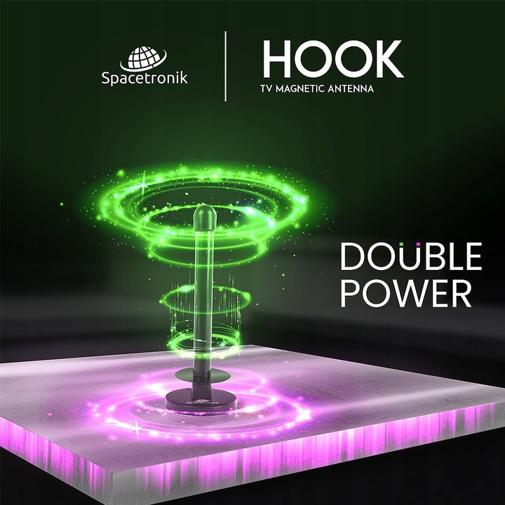 Antena DVB-T2 do Telewizji naziemnej Aktywna TV pokojowa 30 dB 4K LTE