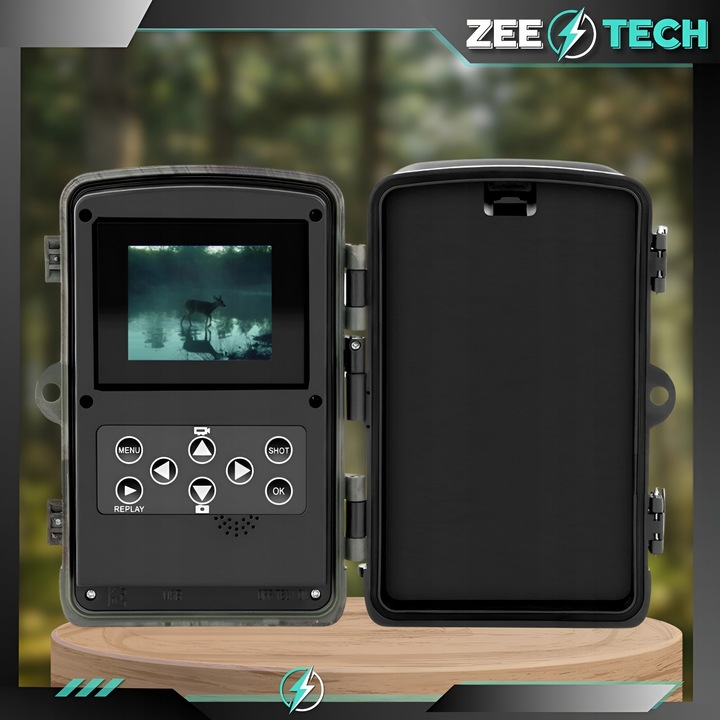 FOTOPUŁAPKA KAMERA MYŚLIWSKA LEŚNA IR 940nm PL MENU KARTA 32GB +