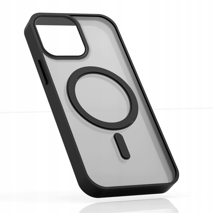 Etui Magsafe Do Apple iPhone 13 Pro Max (Czarne Matowe, Wzmacniane) +Szkło