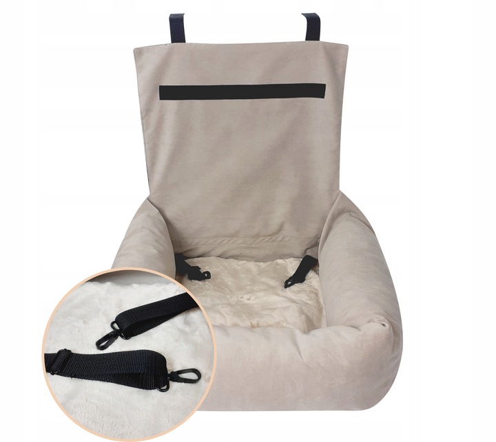 Fotelik samochodowy dla psa Transporter Velvet