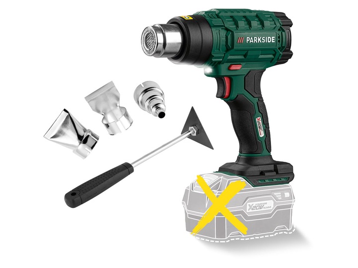 PARKSIDE Opalarka akumulatorowa + walizka akcesoria MOCNA PHLGA 20-Li