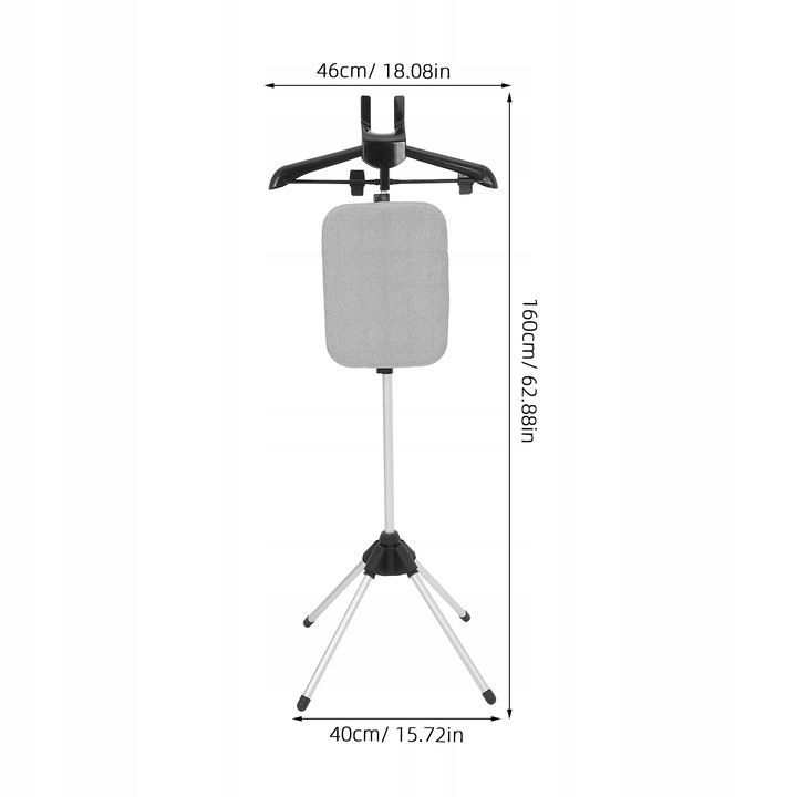 PODRĘCZNY STOJAK NA PAROWNICĘ DO UBRAŃ REGULOWANE AKCESORIA WIESZAK NA