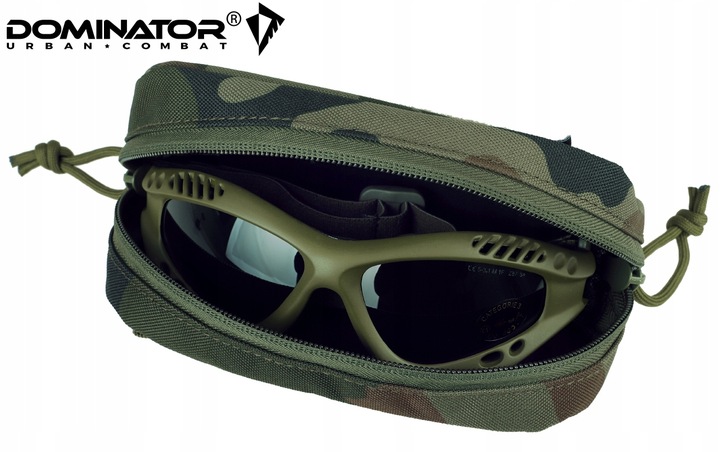 ETUI NA OKULARY TWARDE KIESZEŃ MOLLE DOMINATOR Z KARABIŃCZYKIEM MORO