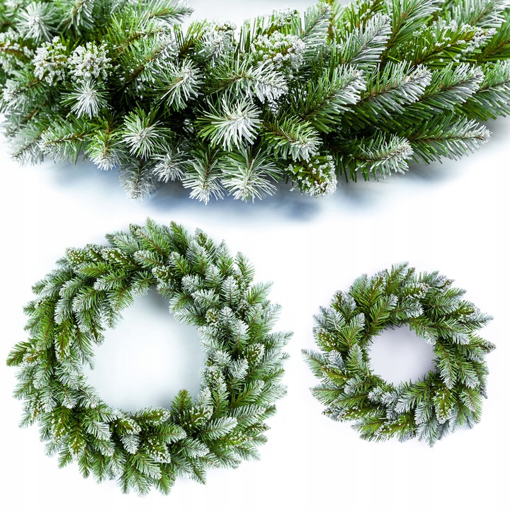 WIANEK ADWENTOWY duży wieniec stroik świąteczny