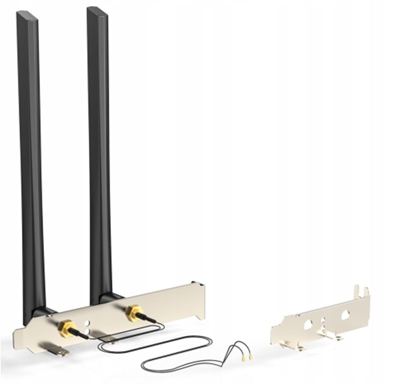 Zestaw anten anteny 2x 6Dbi Intel karta Wifi 2.4GHz 5GHz M.2 IPEX 4 RP-SMA