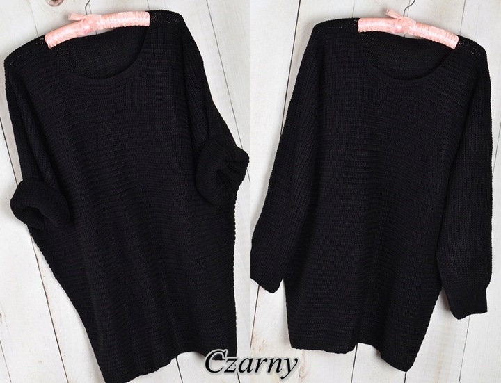 SWETER LUŹNY MIĘCIUTKI BLUZKA OVERSIZE MODNY SWETER 105