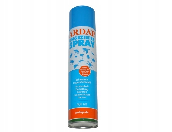 Ardap Spray 400ml Preparat na insekty zewnętrzne