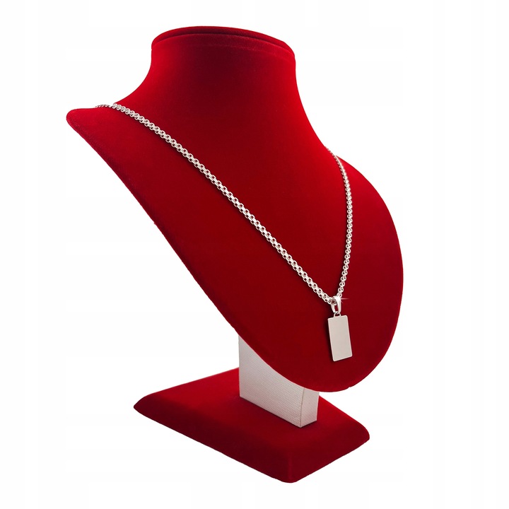 ŁAŃCUSZEK SREBRNY MĘSKI SREBRNY NASZYJNIK NIESMIERTELNIK SREBRNY Z GRAWEREM