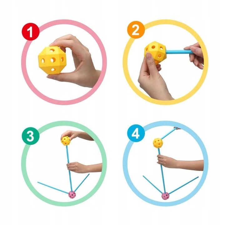 SŁOMKI KLOCKI KONSTRUKCYJNE DUŻE DO BUBOWANIA BAZY 340 elem.