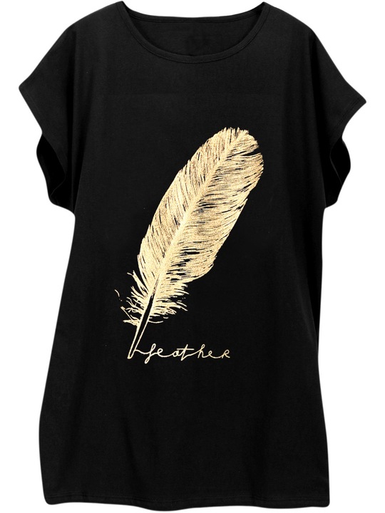 Kobieca dłuższa bluzka z bawełny 4XL 48