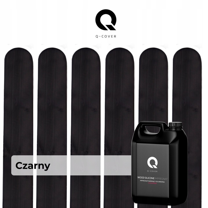 IMPREGNAT DO DREWNA BARWIĄCY FARBA Z SILIKONEM 2w1 ALTANA KOLOR CZARNY 5L