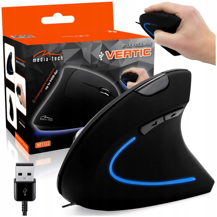 Mysz Pionowa Wertykalna Ergonomiczna Vertic MT1122