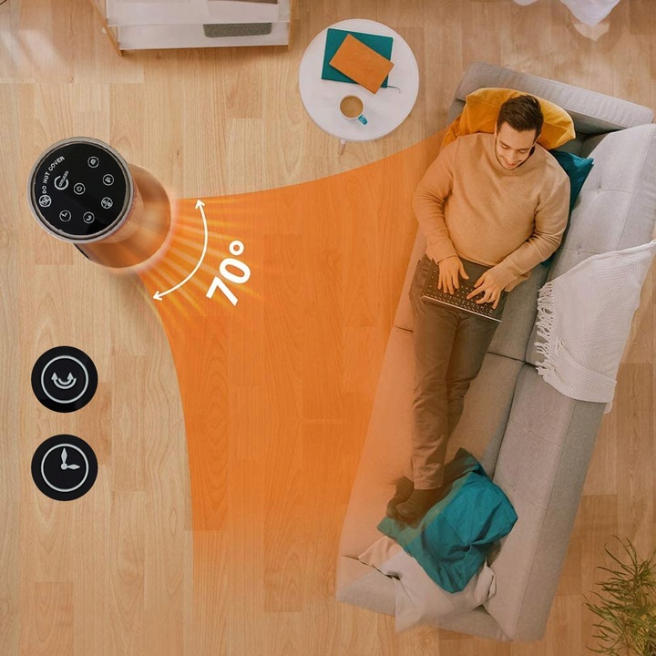 GRZEJNIK ELEKTRYCZNY FARELKA domowy łazienkowy TERMOWENTYLATOR