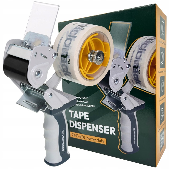 DYSPENSER DO TAŚMY PAKOWEJ HARMADON GFC 828 ZAKLEJARKA DO TAŚM APLIKATOR