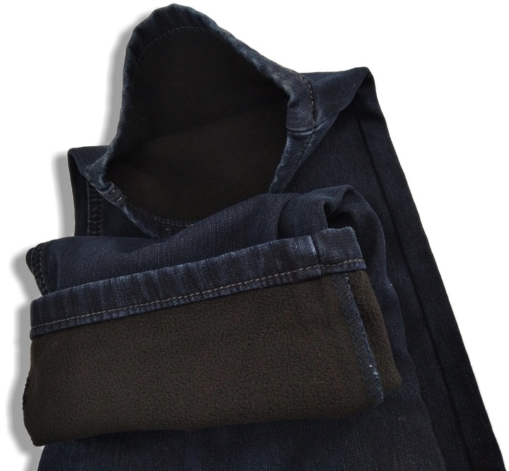SPODNIE OCIEPLANE MĘSKIE JEANS W33 PAS: 86-88 CM