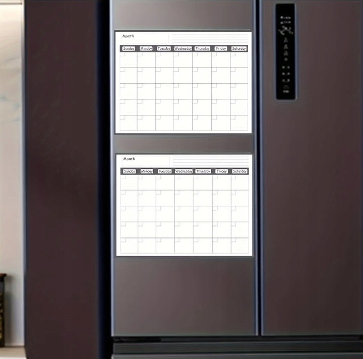 PLANER NA LODÓWKĘ MIESIĘCZNY Kalendarz magnetyczny Tablica + Gąbka MARKERY