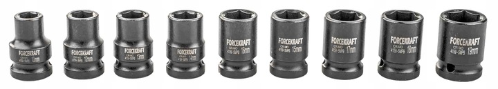 NASADKI UDAROWE ZESTAW NASADEK UDAROWYCH W KASETCE 15 ELEMENTÓW 1/2''