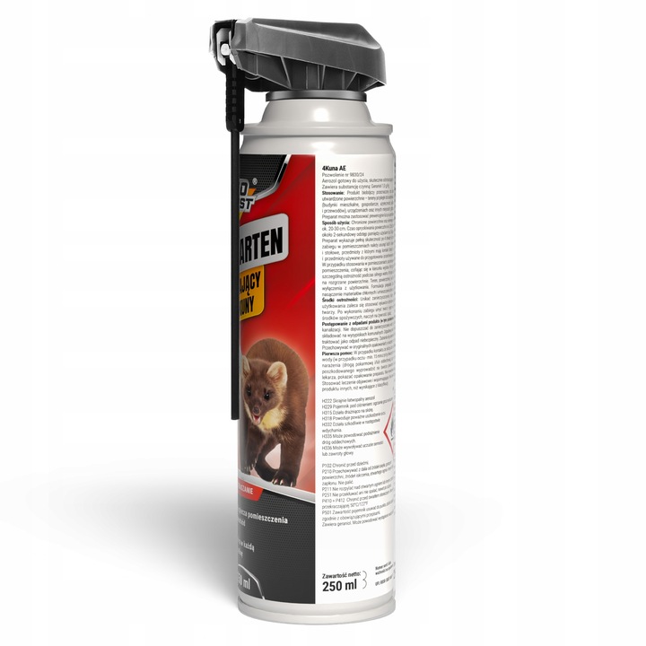 SPRAY ŚRODEK PREPARAT NA KUNY ODSTRASZACZ KUN ŁASIC NO MARTEN NO PEST