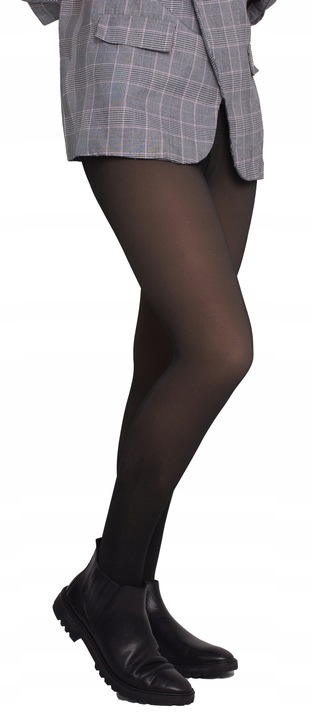 Ciepłe Rajstopy Grube Damskie Ocieplane Matowe Gładkie Zimowe Rajtuzy L/XL