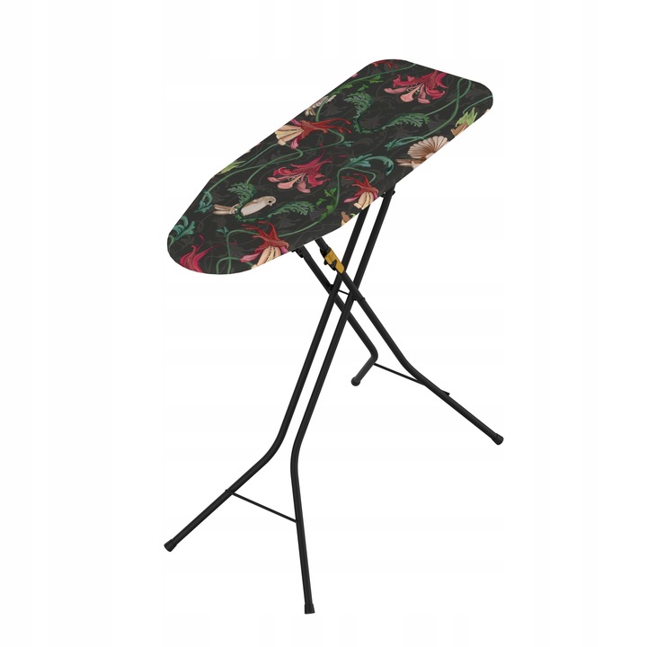 Deska do prasowania mała po rozłożeniu metal blat do domu hotelu czarna hak