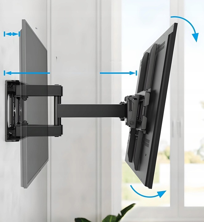 OBROTOWY UCHWYT do TELEWIZORA WIESZAK TV do 70 cali 600x400 VESA do