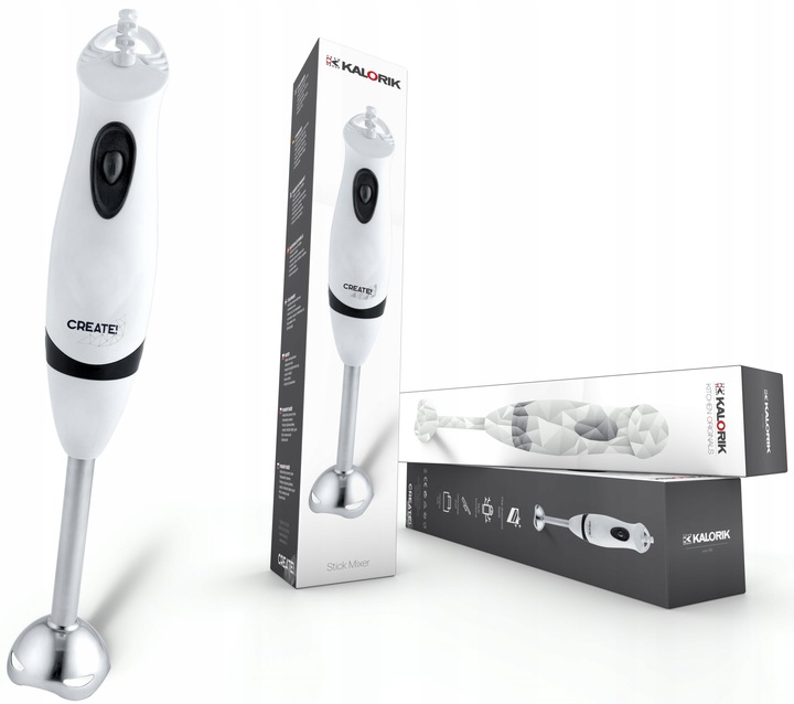 Blender ręczny kompaktowy 300W stal nierdzewna do zup sosów koktajli