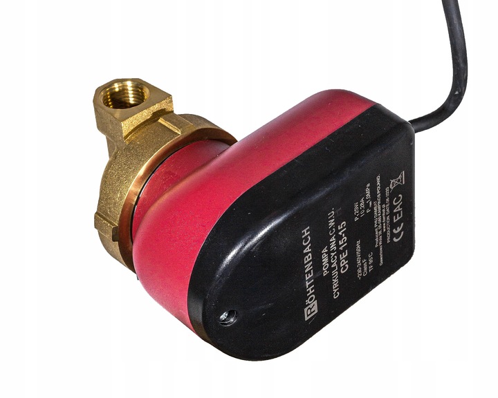 POMPA OBIEGOWA CYRKULACYJNA DO WODY CIEPŁEJ C.W.U. CPE 15-15 KABEL