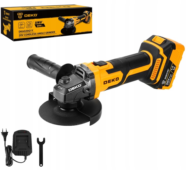 SZLIFIERKA KĄTOWA AKUMULATOROWA KĄTÓWKA AKUMULATOR DEKO + 3 TARCZE