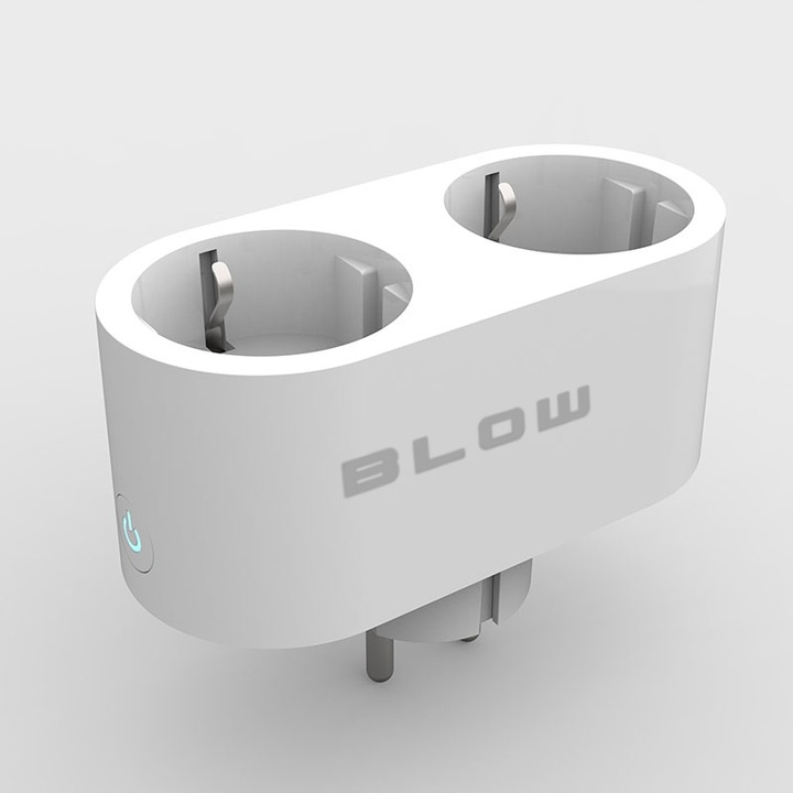 GNIAZDKO PODWÓJNE WiFi INTELIGENTNE SMART TUYA WATOMIERZ PROGRAMATOR