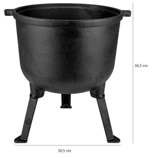 KOCIOŁEK ŻELIWNY Myśliwski 10L Garnek na ognisko