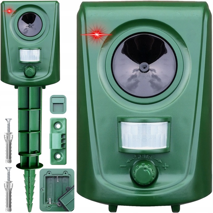 ODSTRASZACZ ZWIERZĄT KOTÓW PSÓW DZIKÓW SAREN PTAKÓW ITP + Lokalizator