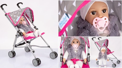 LALKA BOBAS INTERAKTYWNA MÓWI ŚMIEJE SIĘ PŁACZE UBRANKA SMOCZEK KINDERPLAY