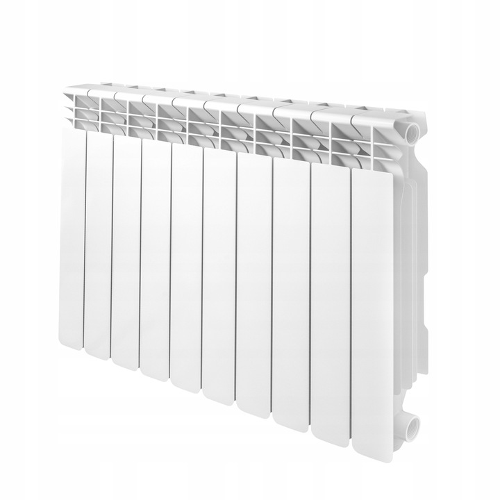 GRZEJNIK ALUMINIOWY WULKAN H-500 BIAŁY DIAMOND - 10 ŻEBEREK 1526 W