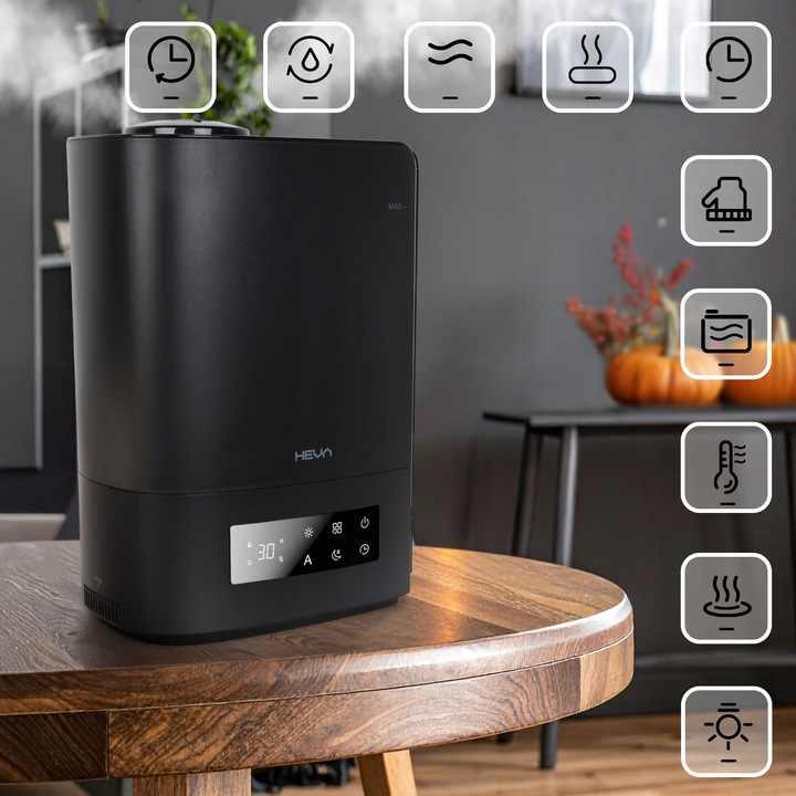 Nawilżacz powietrza WYDAJNY HIGROSTAT AROMATERAPIA DUŻY XL 5l dysza