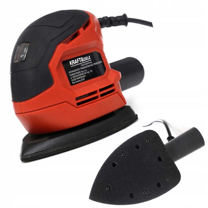 SZLIFIERKA MIMOŚRODOWA WIELOFUNKCYJNA POLERKA DELTA DO GIPSU DREWNA 900W