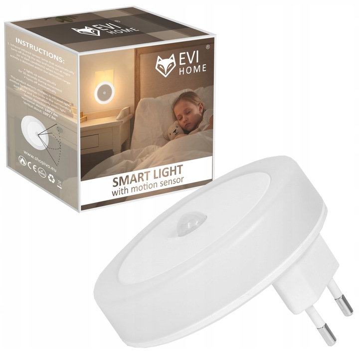 Lampka nocna do kontaktu z czujnikiem ruchu zmierzchu LAMPA DO