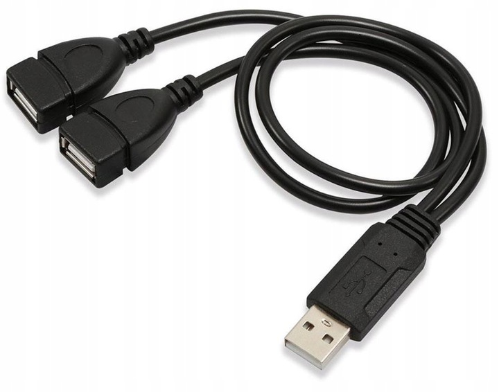 HUB ROZGAŁĘŹNIK draVires USB DUAL 2xUSB ROZDZIELACZ + naklejka